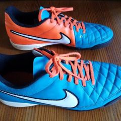 Nike Tiempo Astro football boots blue orange 8 42.5