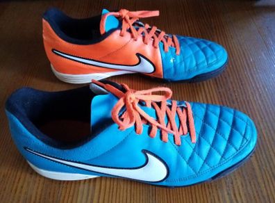 Nike Tiempo Astro football boots blue orange 8 42.5