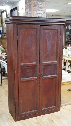 Antique Pine Pantry Cupboard / Food Press
