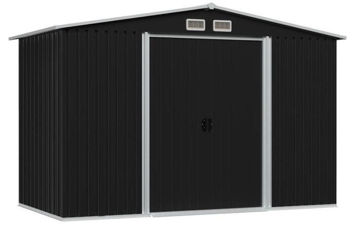 Garden Storage Shed Anthracite Steel 257x205x178 Cm Multiple Colours Available (free Postage)