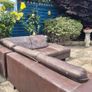 Premium Dark Brown Leather Corner Sofa & Matching Storage Ottoman Image 10