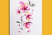 Original Watercolour Floral Painting