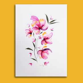 Original Watercolour Floral Painting