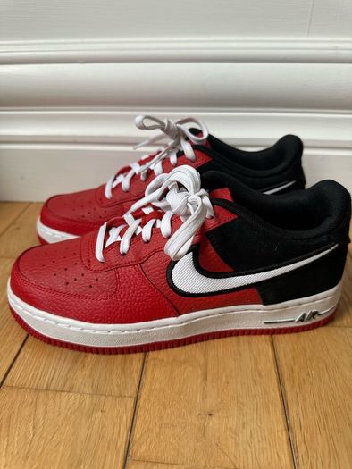 Red & Black Nike Air Force 1