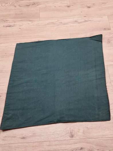Vintage Needlepoint Poker / Card Game Table Cover | Green Casino Style Playing Card Mat