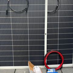 260W 12/24V Flexible Solar Panel Kit with cable and controller. 2x 130W flexi panels New