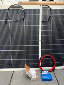 260W 2x 130W 12/24V Flexible Solar Panel Kit New