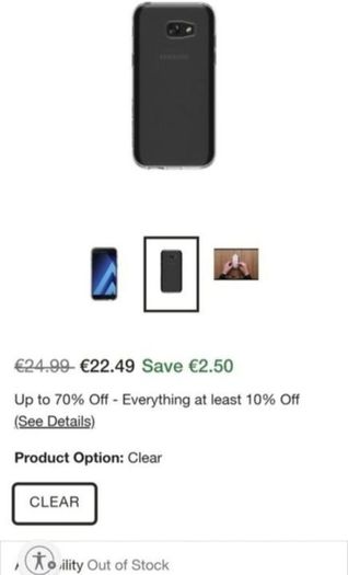 Brand New Otter Box - Samsung Galaxy A5 - Clear Phone Cover Protector - RRP - 24.99