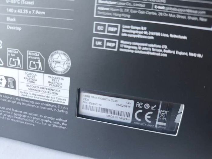 Brand New Ram Lexar ARES 32GB DDR5 6000mhz CL30 RGB Xmp Expo