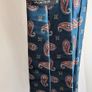 Christian Dior Monsieur Tie Blue Paisley Silk Vintage Designer Mens Necktie Image 8