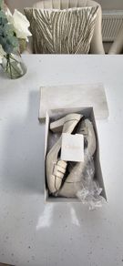 CHLOE Moassin leather off white court Sz 40 (Fit 7.5 - 8 UK) - Rrp 399 euro
