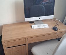 Ikea oak coloured desk