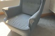 Dark grey armchair