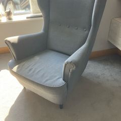 Dark grey armchair