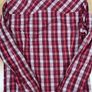 Vintage Levis Red Check Shirt Size M Mens - Pearl Snap Image 9