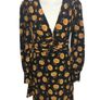 BNWTS Veronica Beard Black Silk Yellow Floral Dress size 10 includes Post Image 3