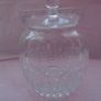 Cut glass lidded jar,Glass jar, Storage,Home decor,Gift Image 3