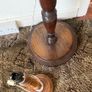 Mid-Century Vintage Hand Turned Wooden Floor Lamp Image 4
