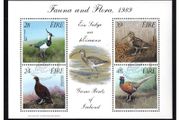 1989 Ireland Fauna &amp; Flora Game Birds of Ireland Miniature Sheet Fine Used with First Day Issue Cancel