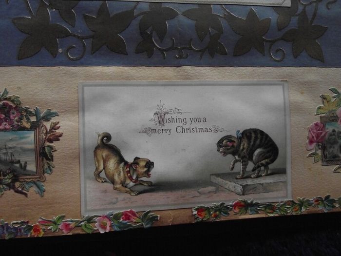 Victorian/Edwardian Album of colourful scraps - Circa 1890's/1900's