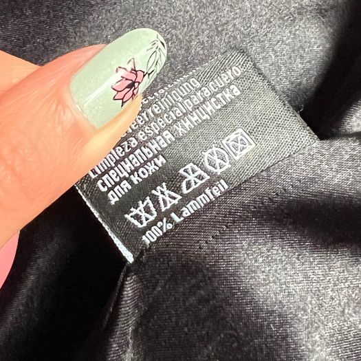 Coat fur coat Italian designer jacket with studs