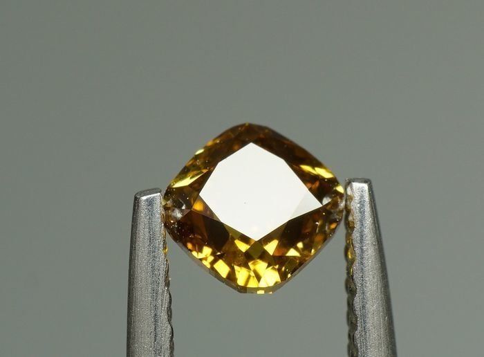 Yellow/Brown Diamond  0.52 ct HIGH Quality.