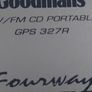 GOODMANS Stereo MW-FM CD, Tape Portable System Model GPS 327R, Fourway Speaker System, in excellent cosmetic condition Image 9