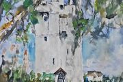 brackloon castle watercolour