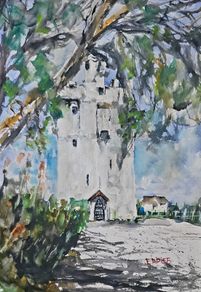 brackloon castle watercolour