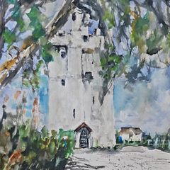 brackloon castle watercolour