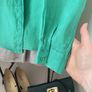 Green linen blouse Size 12 EU 40 Image 4