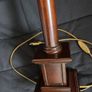 Vintage tall column wooden lamp Image 3
