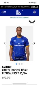 Leinster Home Jersey 25/26 Size M
