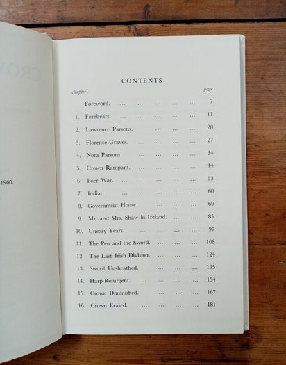 Crowned Harp (1960) - Nora Robertson - Irish Social History Book - Irish Historical Memoirs