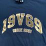 19v69 by Versace Italia T-Shirt TADEO - Black - Mens XL Gold 2001 Logo Print BN Image 5