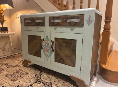 Upcycled Solid Wood Sideboard - The Finicky Fox Cafe design