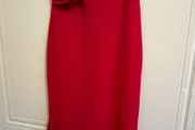 Red Fishtail Maxi Dress