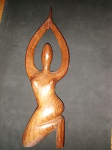 Wooden figurine Yoga