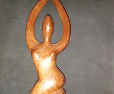 Wooden figurine Yoga