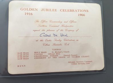 1916 --1966  dinner   invite