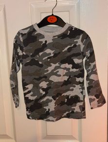 Next long sleeved camouflage top 18-24 months