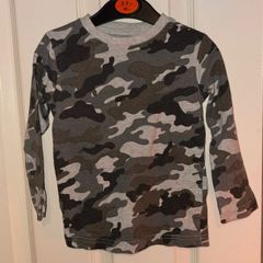 Next long sleeved camouflage top 18-24 months
