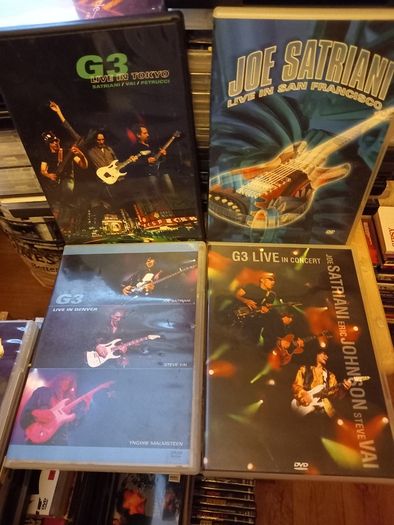 G3 Joe Satriani Live Dvd Bundle Collection Eric Johnson Steve Vai Yngwie Malmsteen Guitar Rock Music
