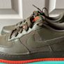Nike Air Force 1 LV8 PRM Olive Green Orange UK4.5 Brand New and Unworn Image 10