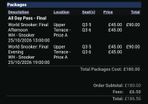 2x World Snooker Championship Final