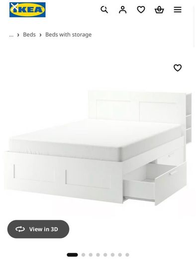 ikea  Storage King Bed with headboard