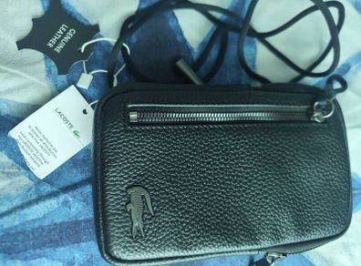 lacoste leather bag