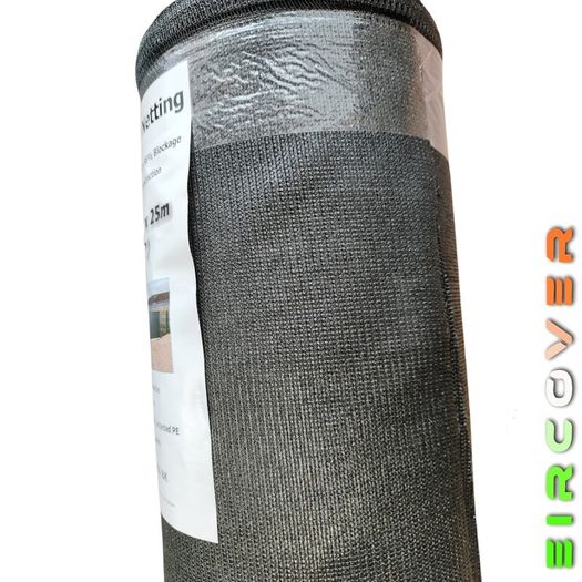Privacy Netting  2m x 25m (6.5' x 82')  88 % Black