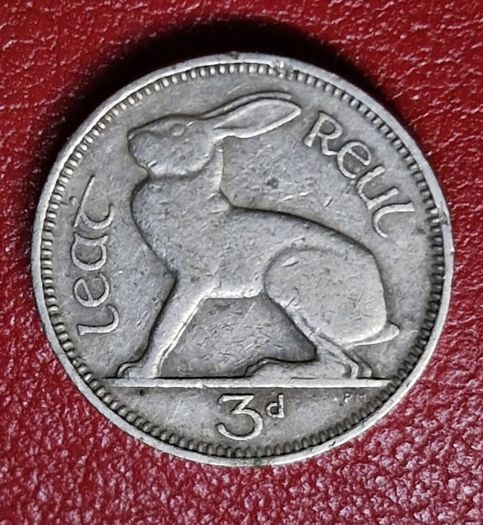 Ireland 1939 3 pence 3d Low Mintage coin