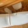 White Faux Leather Scallop/Seashell Double Headboard (4ft 6) Image 2